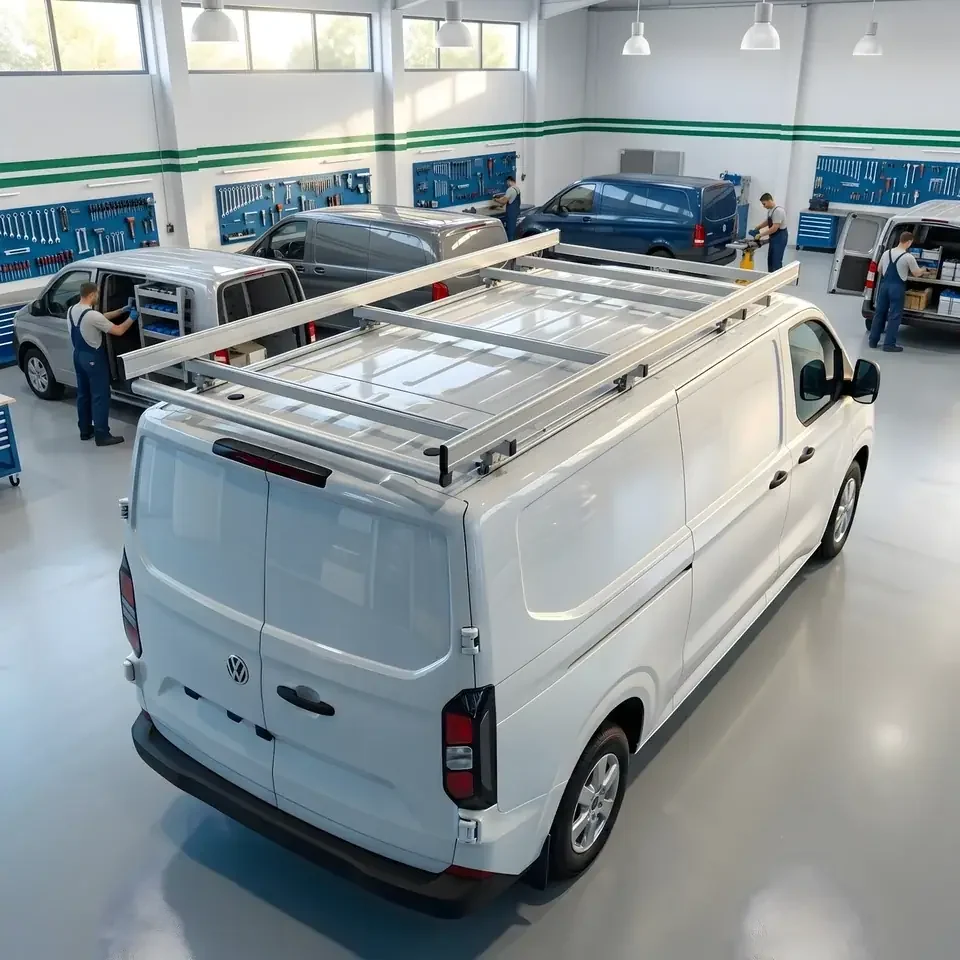 Do Images Examples Roof Rack For Volkswagen Transporter (2024 Onwards) - Van Racking Tecnolam