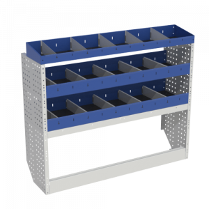 BASE module for the left side includes an open wheel arch cover 2 shelves 3 shelves with steel dividers