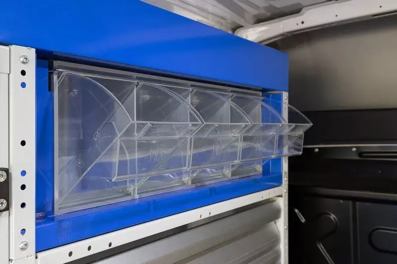 transparent plastic drawer units
